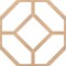 Ekena Millwork 33W x 33H x 14T Small Cameron Decorative Fretwork Wood Ceiling Panels, Hickory CELW33X33X0250CAMHI - alternate 6